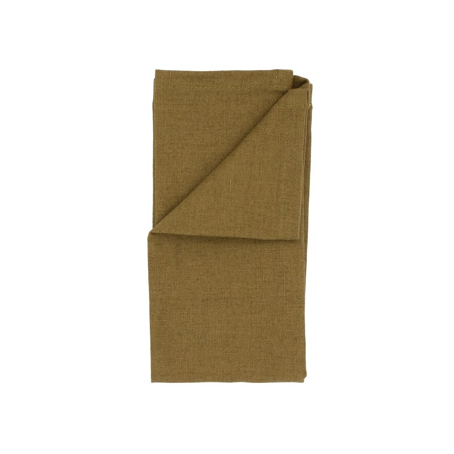 Ochre Linen-Look Napkins Set of 2 - Photo 0