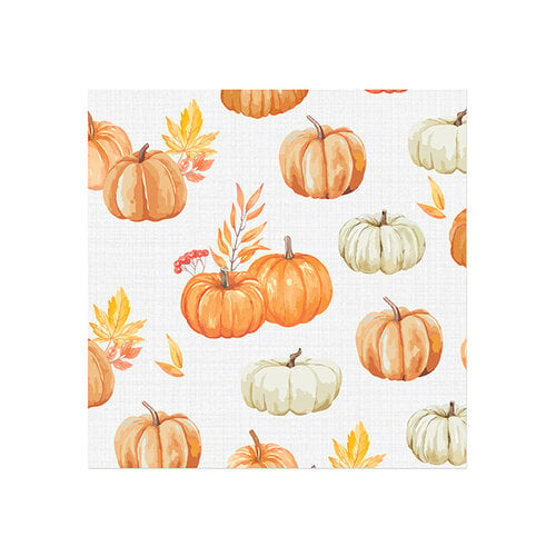Serviette de table en papier Champ de citrouilles
