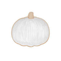White Pumpkin Serving Tray