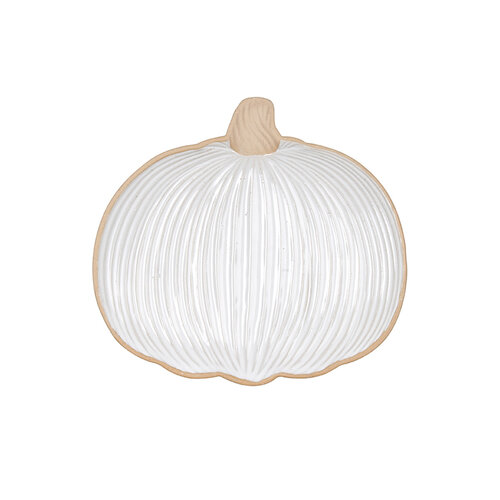 White Pumpkin Serving Tray