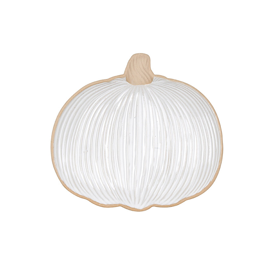 White Pumpkin Serving Tray - Photo 0