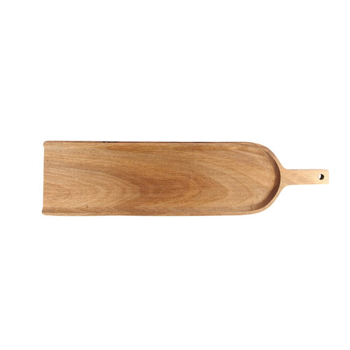 Long Acacia Wood Serving Board with Handle