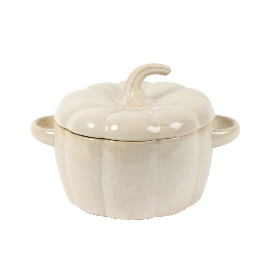Cocotte en céramique Citrouille - Photo 0