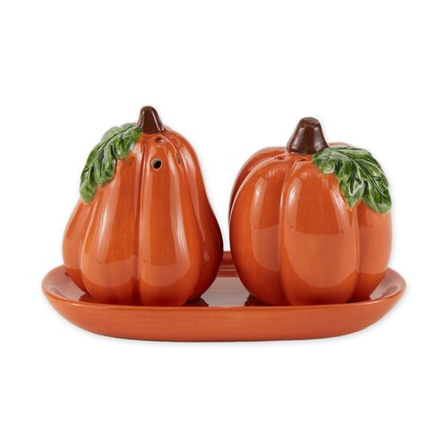 Salière et poivrière Citrouille, ensemble de 2