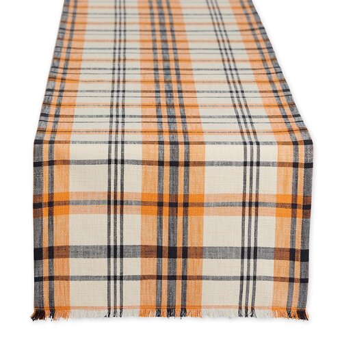 Halloween Plaid Table Runner