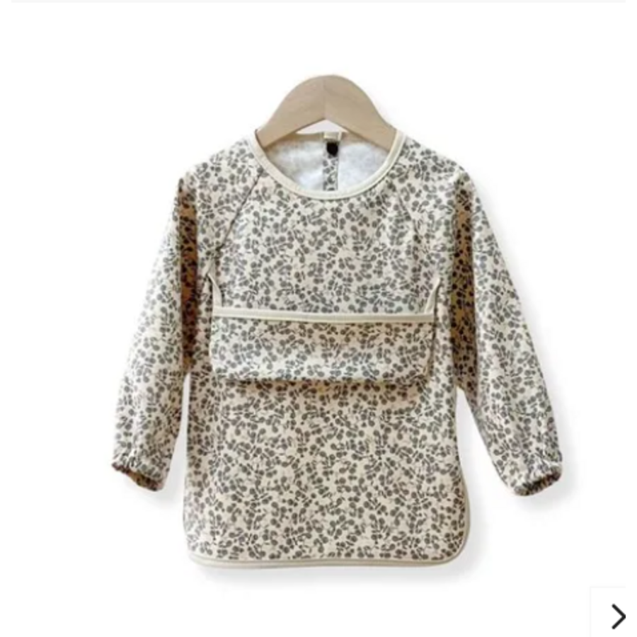 Vintage Floral Long-Sleeve Waterproof Bib - Photo 0