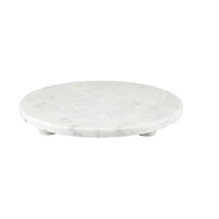 White Marble Pedestal Tray