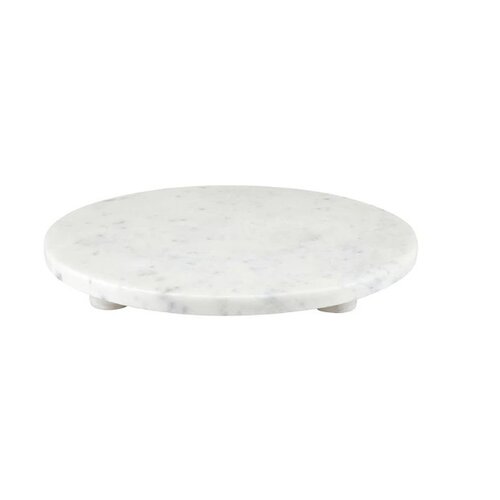 White Marble Pedestal Tray