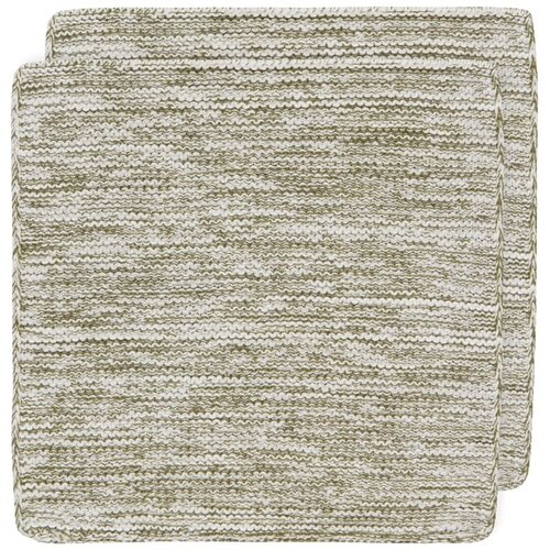 Lingettes en tricot branche d'Olivier, ensemble de 2