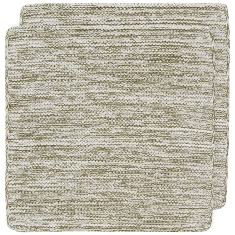 Lingettes en tricot branche d'Olivier, ensemble de 2 - Photo 0