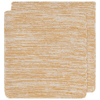 Lingettes en tricot Ocre, ensemble de 2
