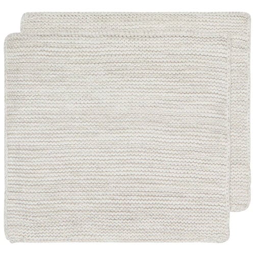 Lingettes en tricot Gris, ensemble de 2