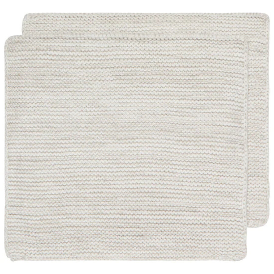 Lingettes en tricot Gris, ensemble de 2 - Photo 0
