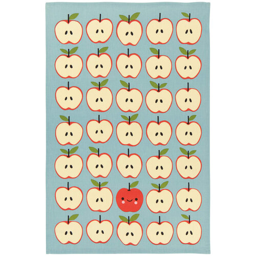 Linge à vaisselle motif pommes