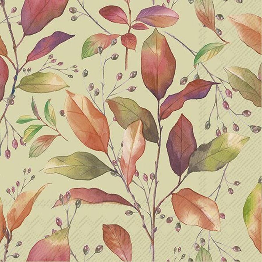 Serviettes de table en papier Automne coloré - Photo 0