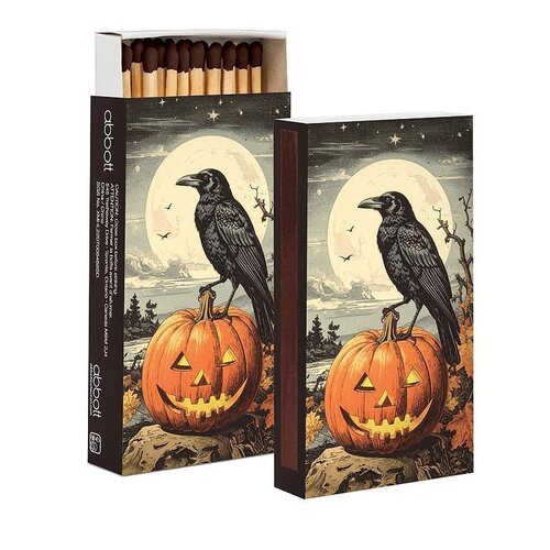 Pumpkin & Crow Matches, 45 Count