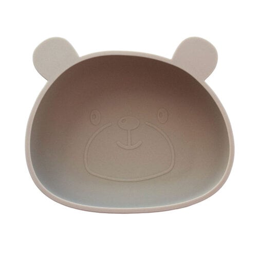 Taupe Bear Suction Bowl