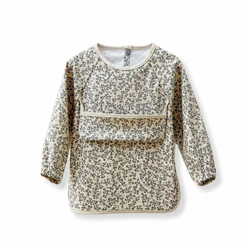 Bavette imperméable manches longues fleurs antiques