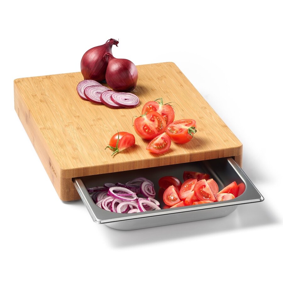 RICARDO Cutting Board with Integrated Stainless Steel Tray - Photo 2