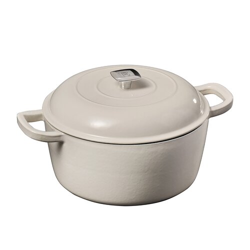 Cocotte blanche en fonte émaillée 4.73 litres RICARDO