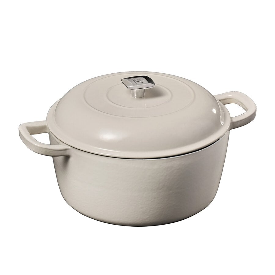 Cocotte blanche en fonte émaillée 4.73 litres RICARDO - Photo 0