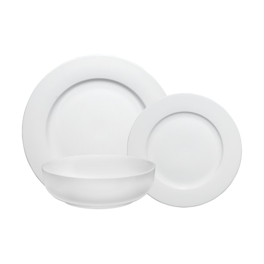 12-piece white dinnerware set - Photo 0