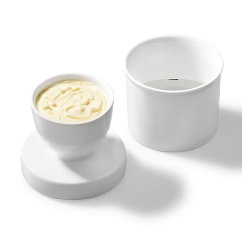 French Porcelain Butter Crock