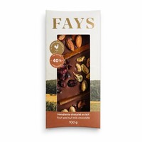 38% milk chocolate mendiant bar Fays
