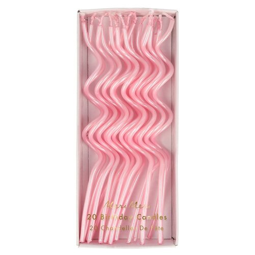 Pink Swirly Candles