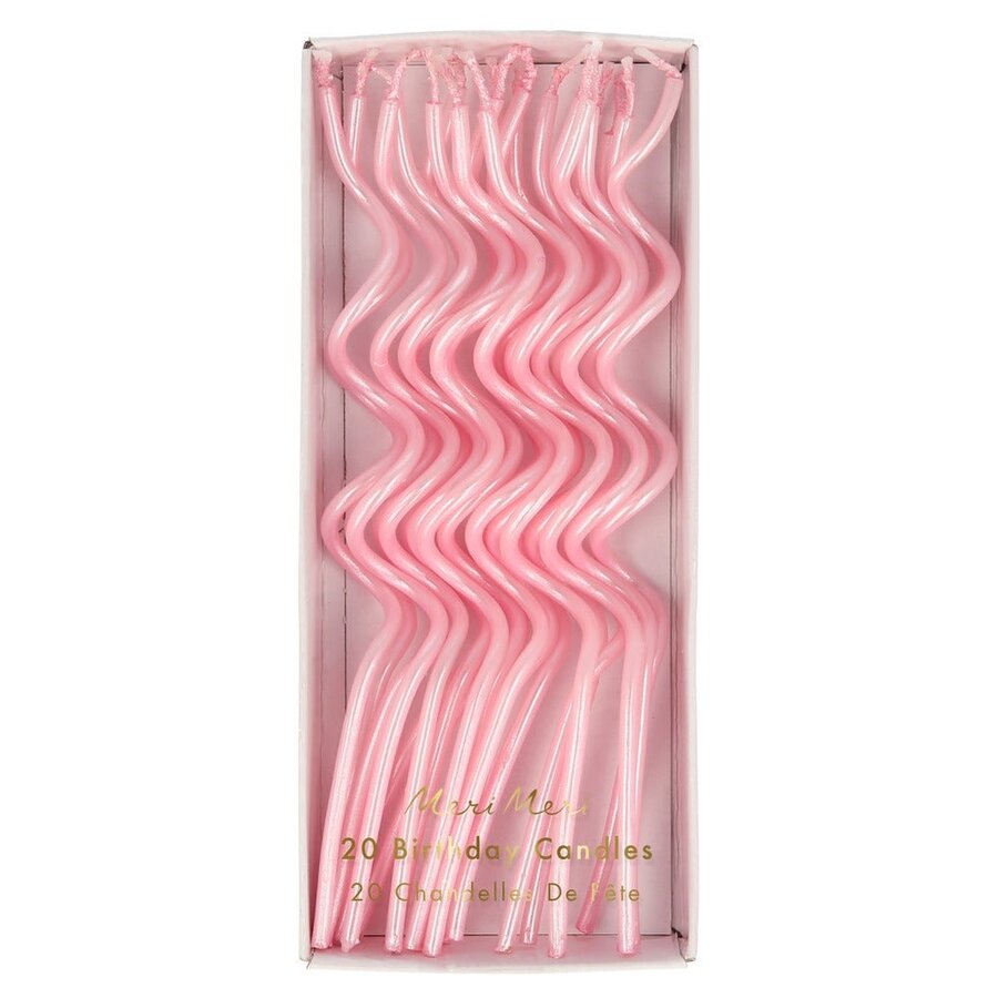 Pink Swirly Candles - Meri Meri - Photo 0