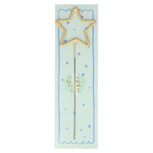 Gold Sparkle Star Candle