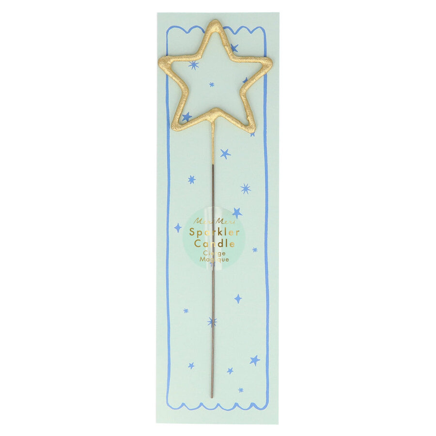 Gold Sparkle Star Candle - Meri Meri - Photo 0