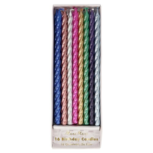 Metallic multi twist candles