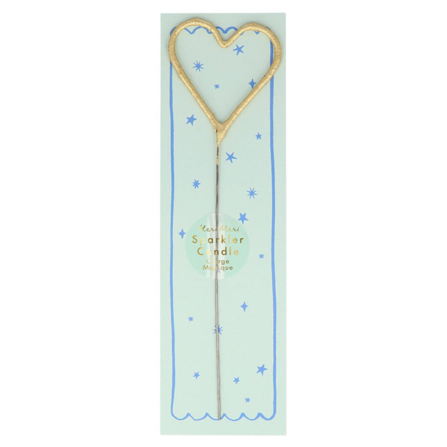 Gold Sparkle Heart Candle - Photo 0
