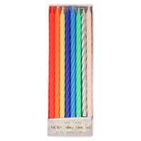 Multicolored Twisted Candles - Meri Meri