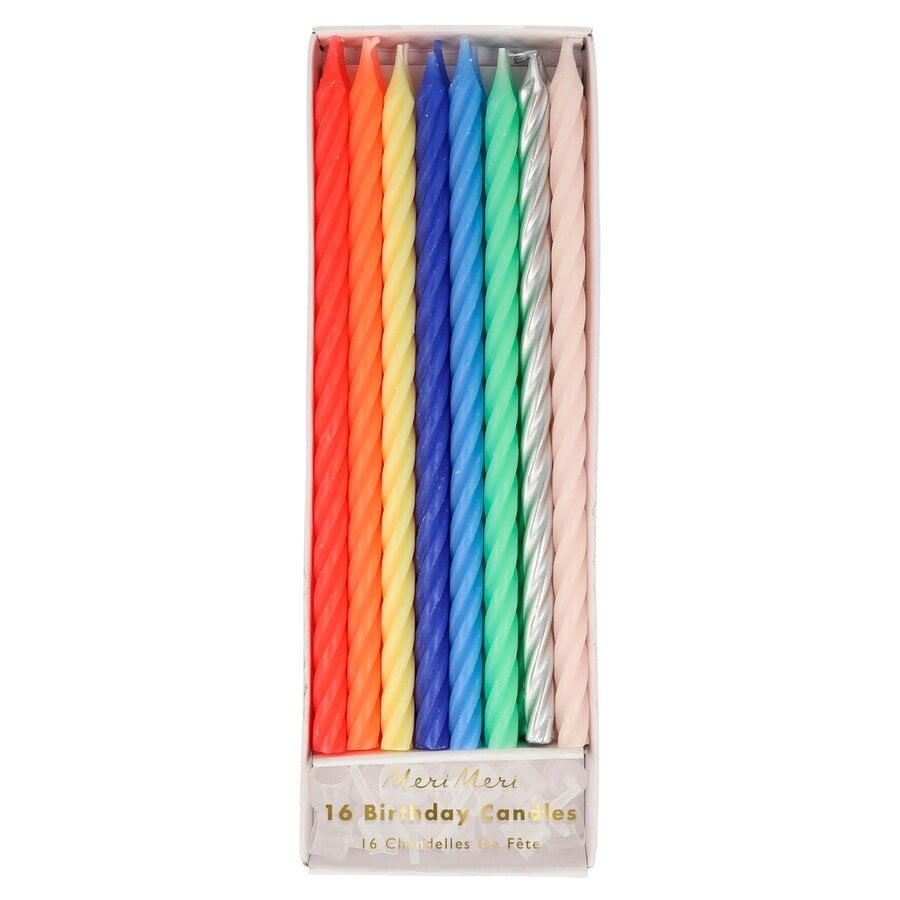 Chandelles torsadées multicolores (16) - Meri Meri - Photo 0