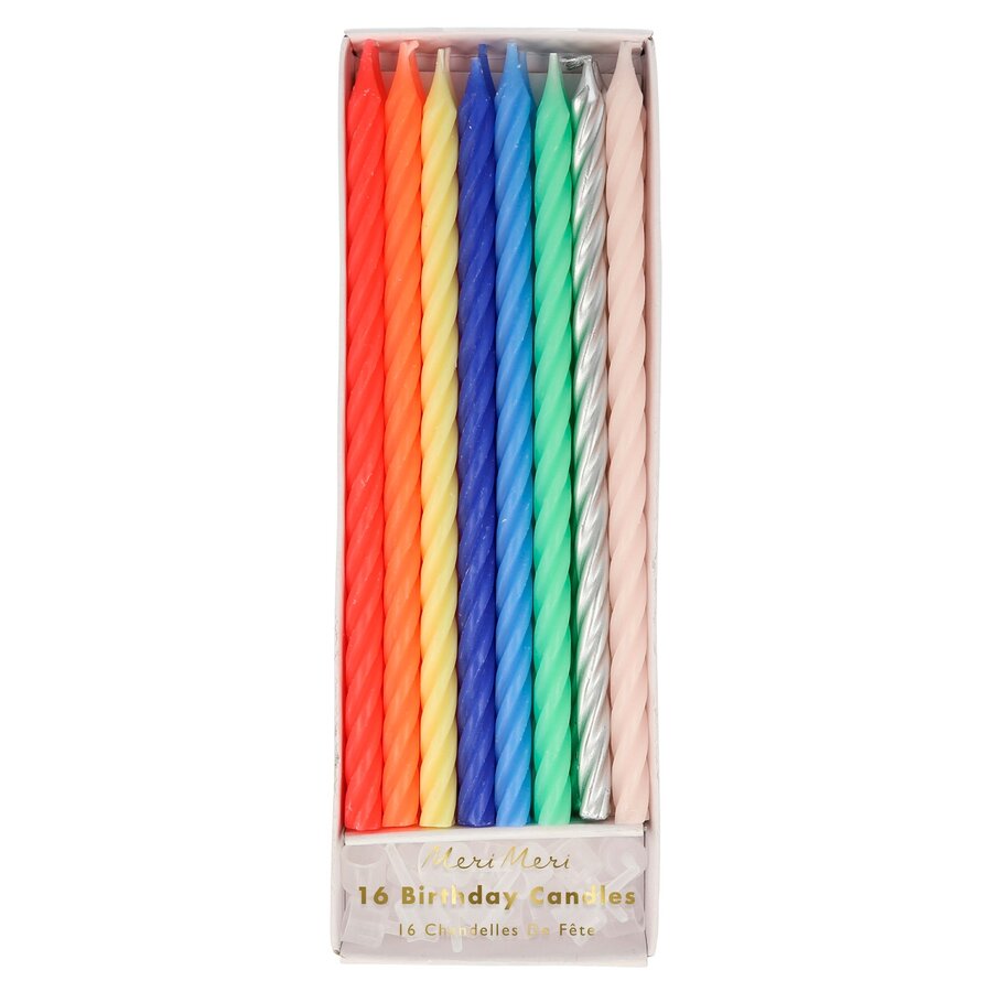 Multicolored Twisted Candles - Meri Meri - Photo 0