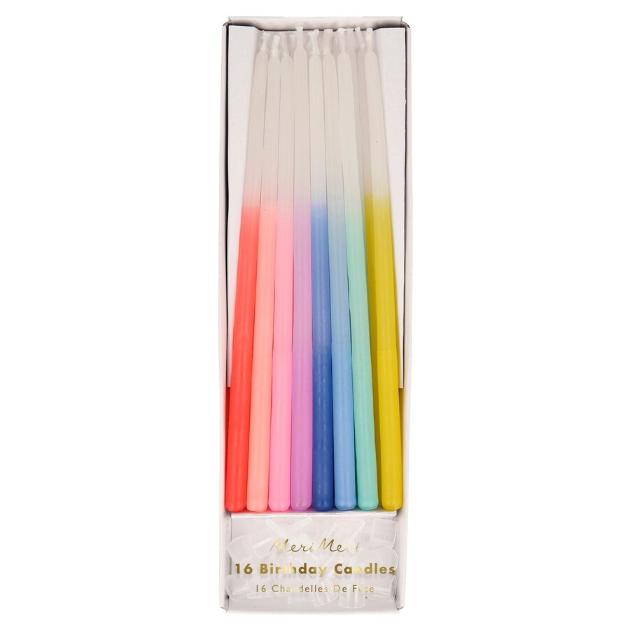 Rainbow Dipped Tapered Candles - Meri Meri - Photo 0