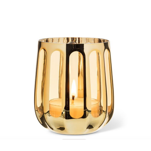 Petit porte-bougie votive doré