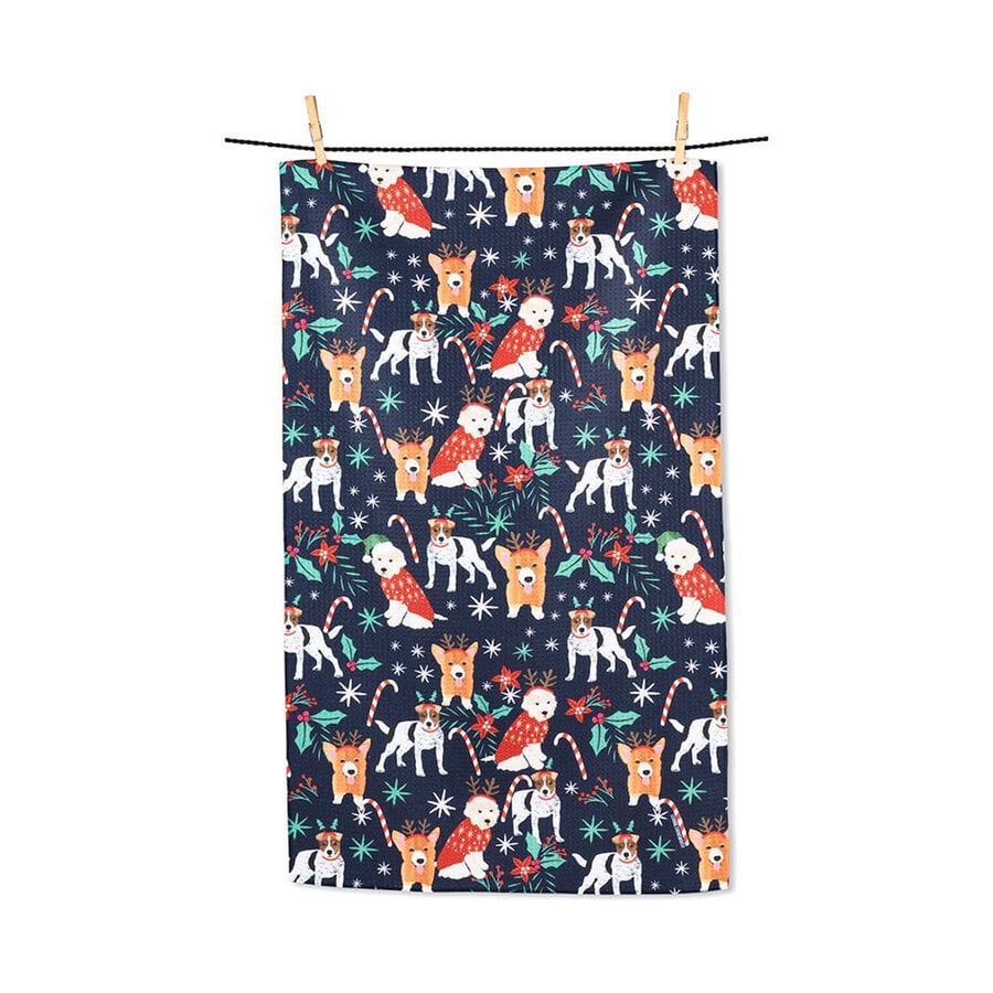 Christmas Dogs Dish Towel - Photo 0