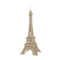 Sparkling Gold Eiffel Tower Ornament