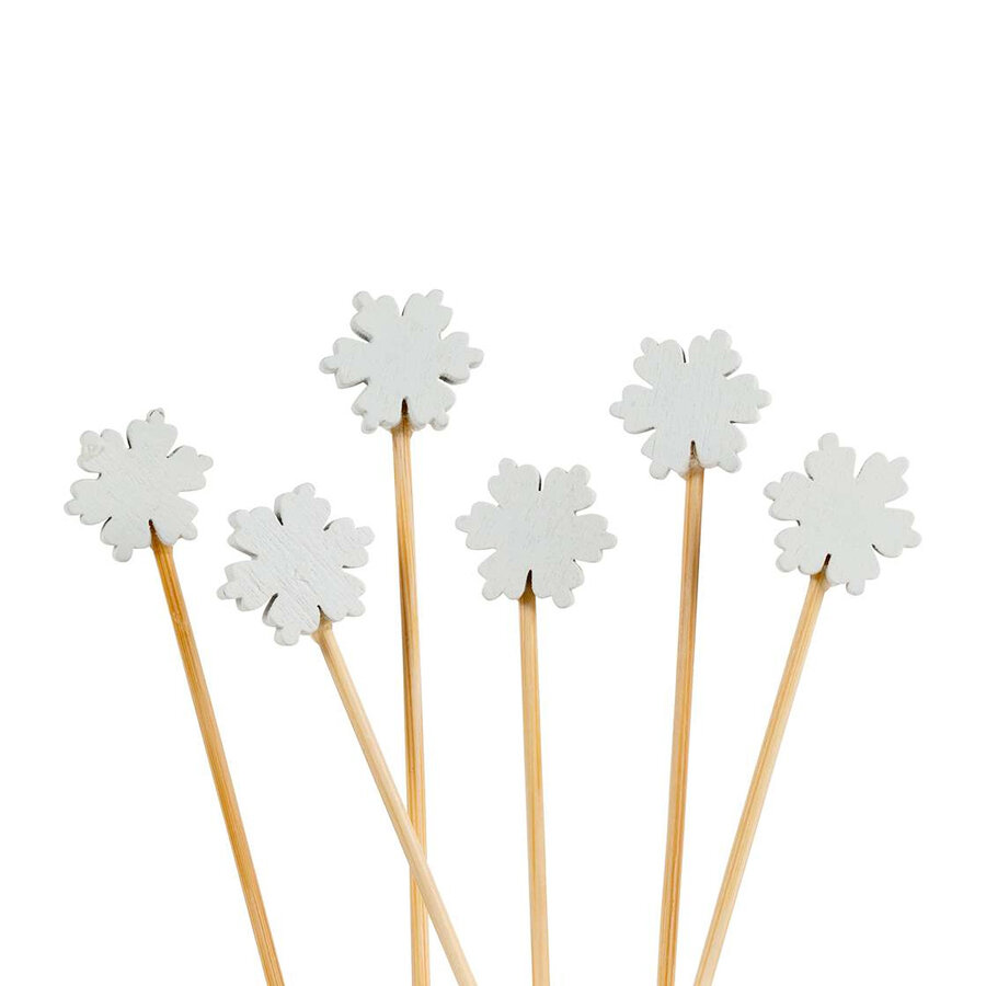 100 Christmas Snowflake Appetizer Picks - Photo 1