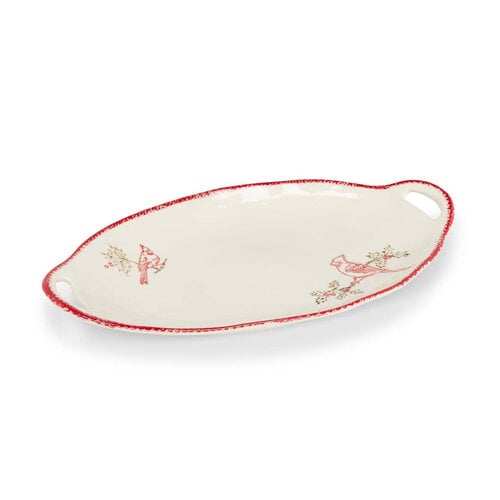 Oval Tray with Handles Cardinal