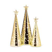 Moyen sapin doré avec DEL