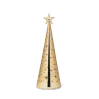 Moyen sapin doré avec DEL