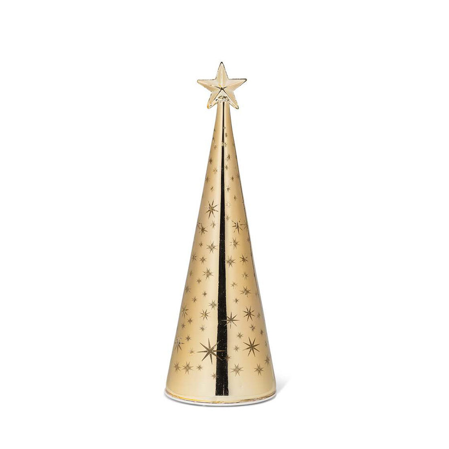 Medium Golden LED Christmas Tree - Photo 0