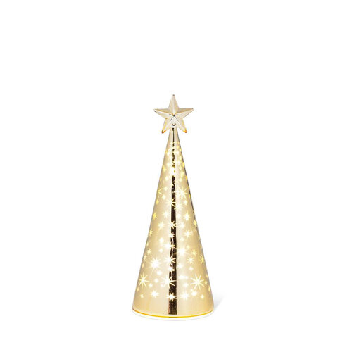 Petit sapin doré petit avec LED
