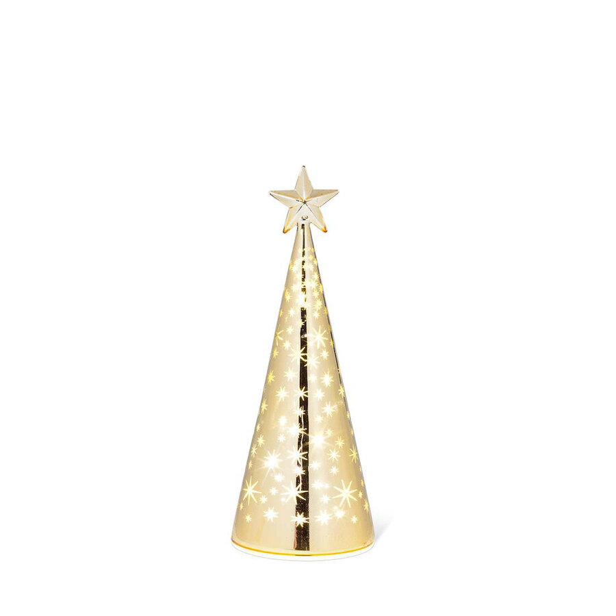 Mini Golden LED Christmas Tree - Photo 0