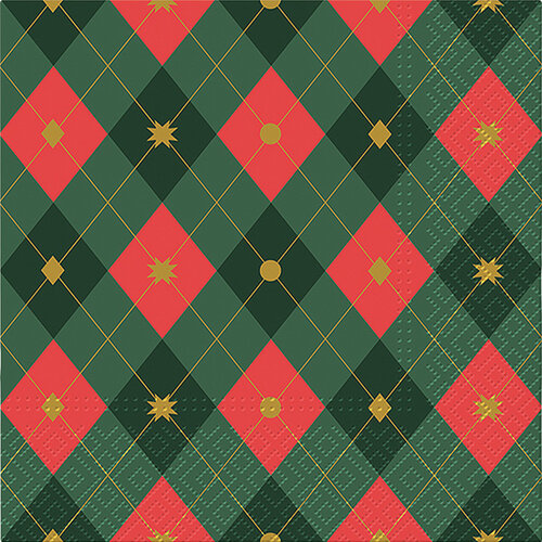 Serviettes de table papier - Argyle