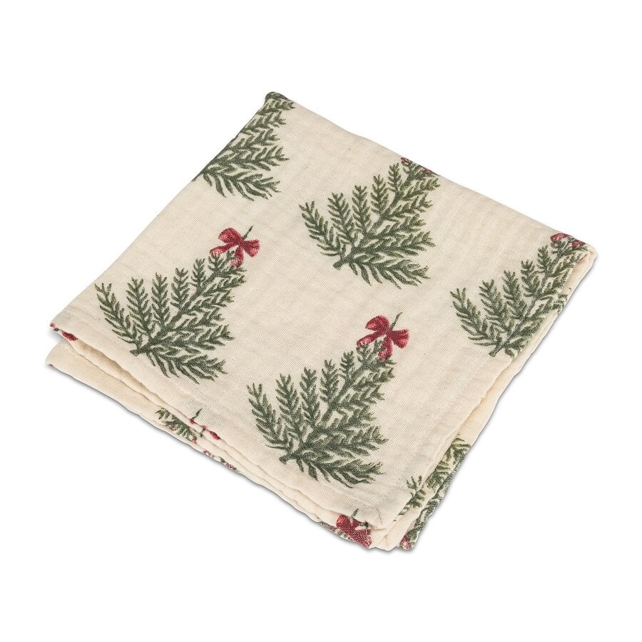 Serviettes de table Sapins avec boucles - Photo 0